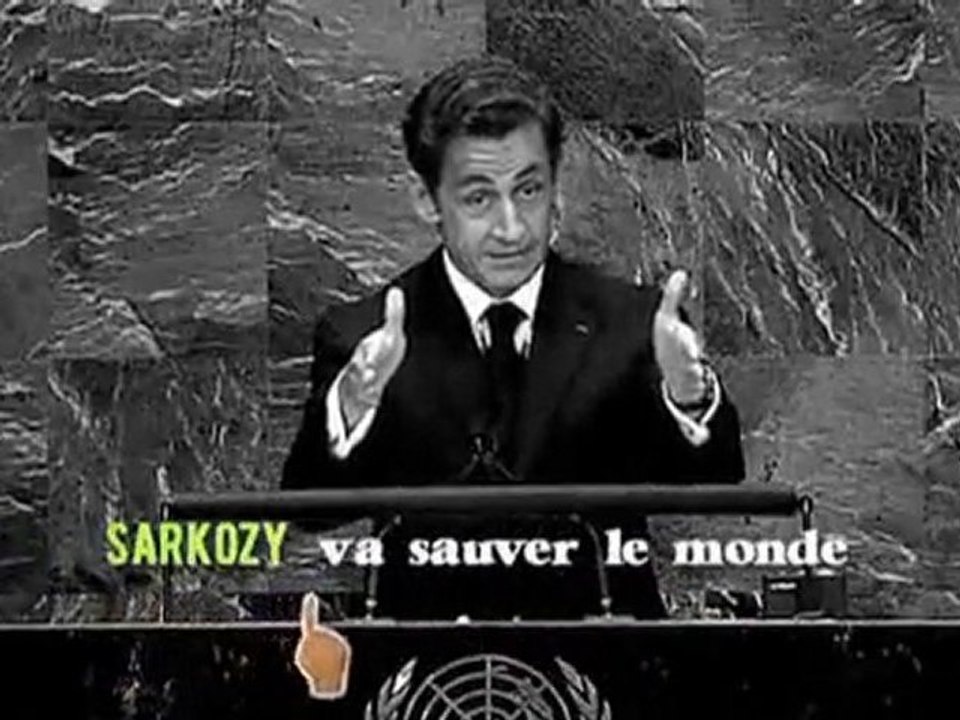 Sarkozy va sauver le monde