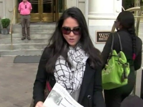 Olivia Munn smirks when quizzed on Justin Timberlake