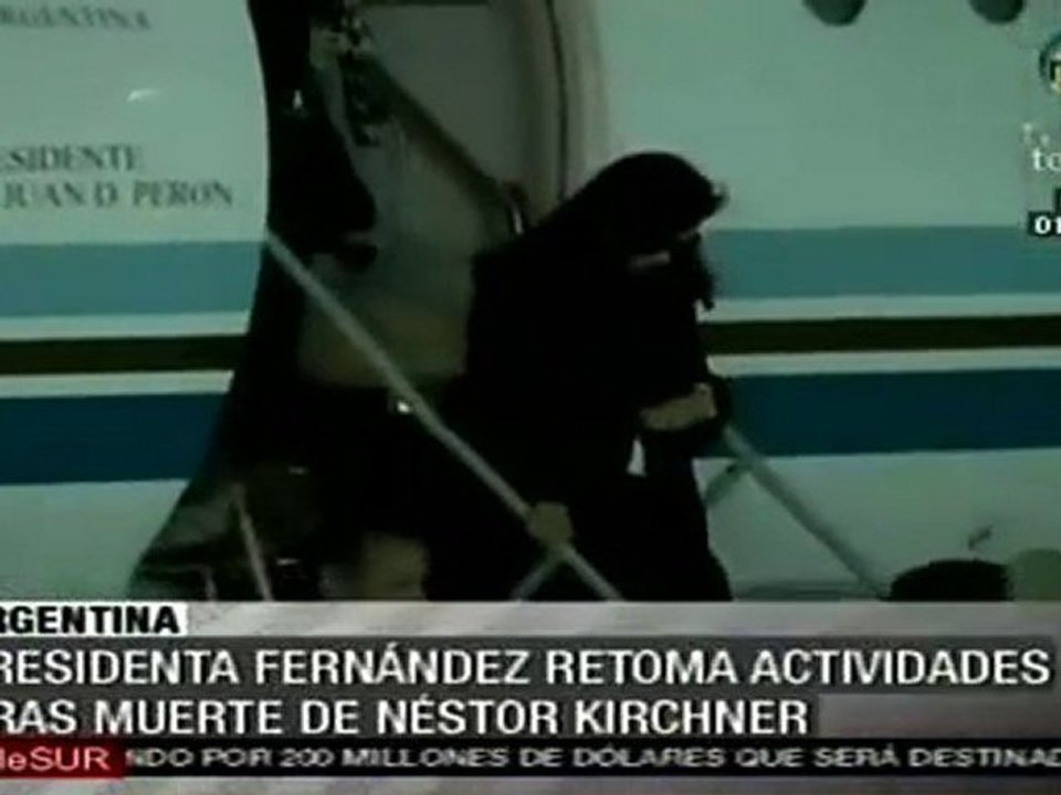 Cristina Fernández retoma sus actividades oficiales en Argentina