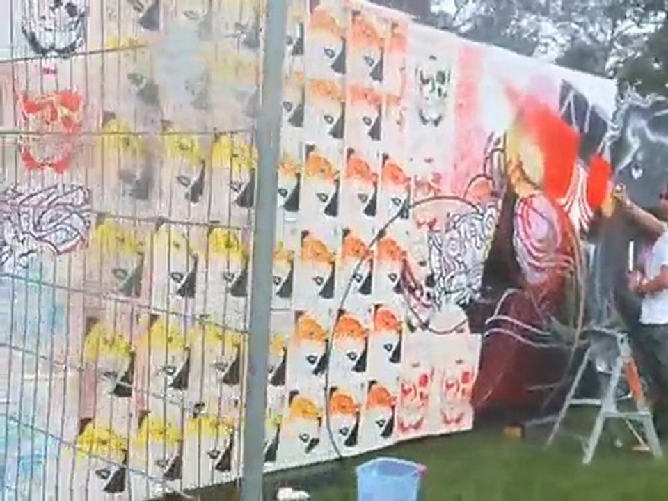 Space Invadaz Street Art Wall