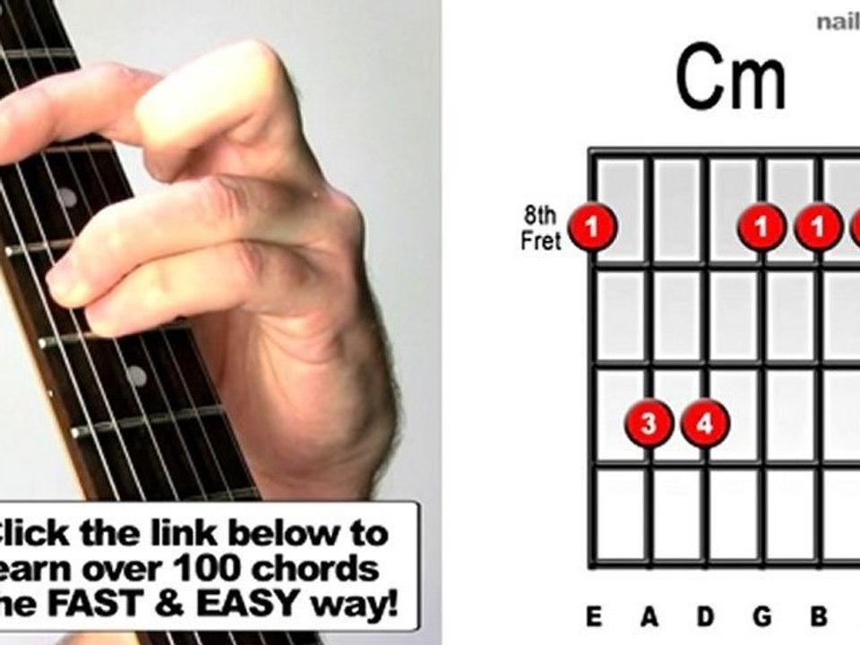 How to Play C Minor - Super Important Bar Chords For Guitar