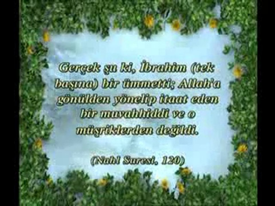 Hz. İbrahim'in güzel ahlakı