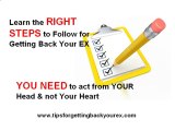 Tips For Getting Back Your Ex-Take Action Now!