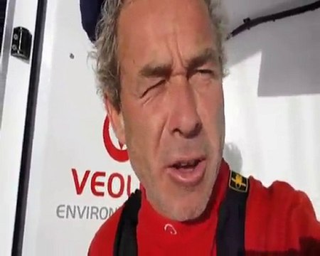 Roland Jourdain sur Veolia environnement Route du Rhum J2