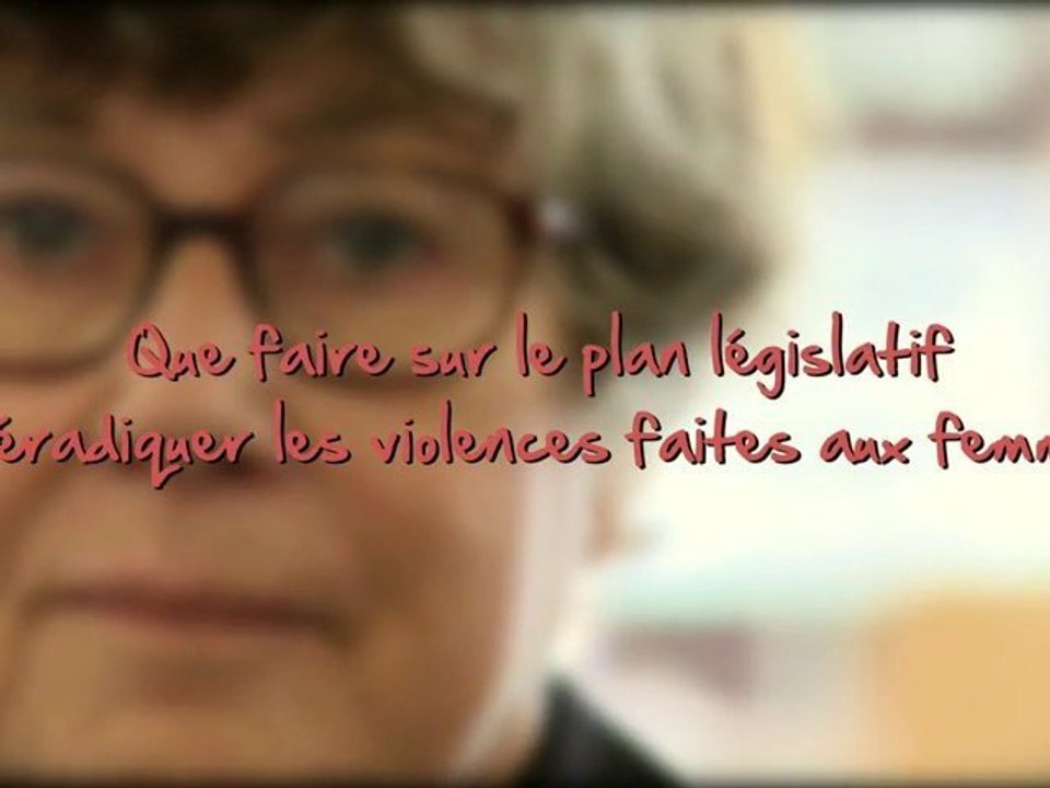 Interview de Françoise Gaspard - Colloque "Les violences faites aux femmes" à Strasbourg - octobre 2010 1/7