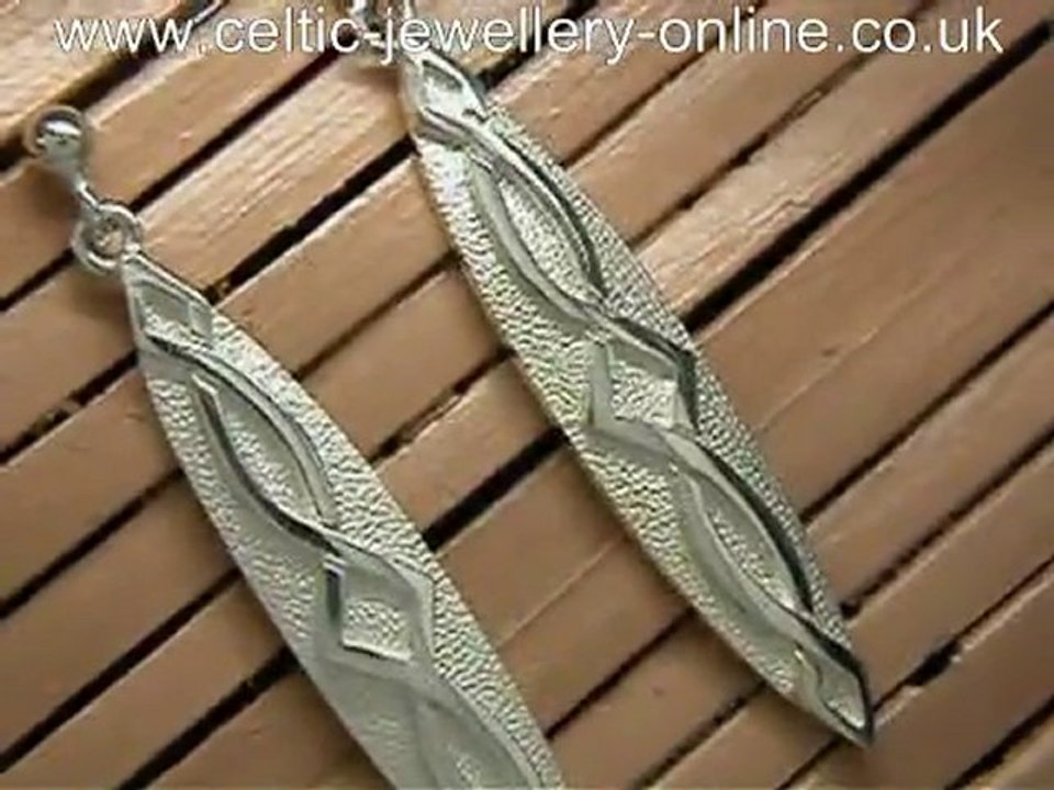Silver Celtic Earrings DSF100