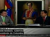Chávez y Santos firman nuevos acuerdos de cooperación