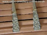 Silver Celtic Earrings HSH012