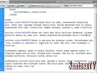 Formato a texto en HTML