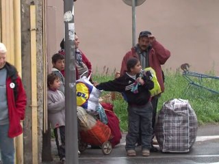 Evacuation d'un camp de Roms en plein centre de Lyon