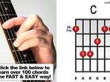 C Major - How To Learn Guitar Bar Chords Fast (songs by ...