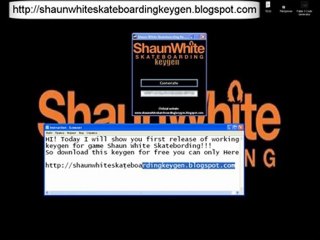 Shaun White Skateboarding key generator code gen
