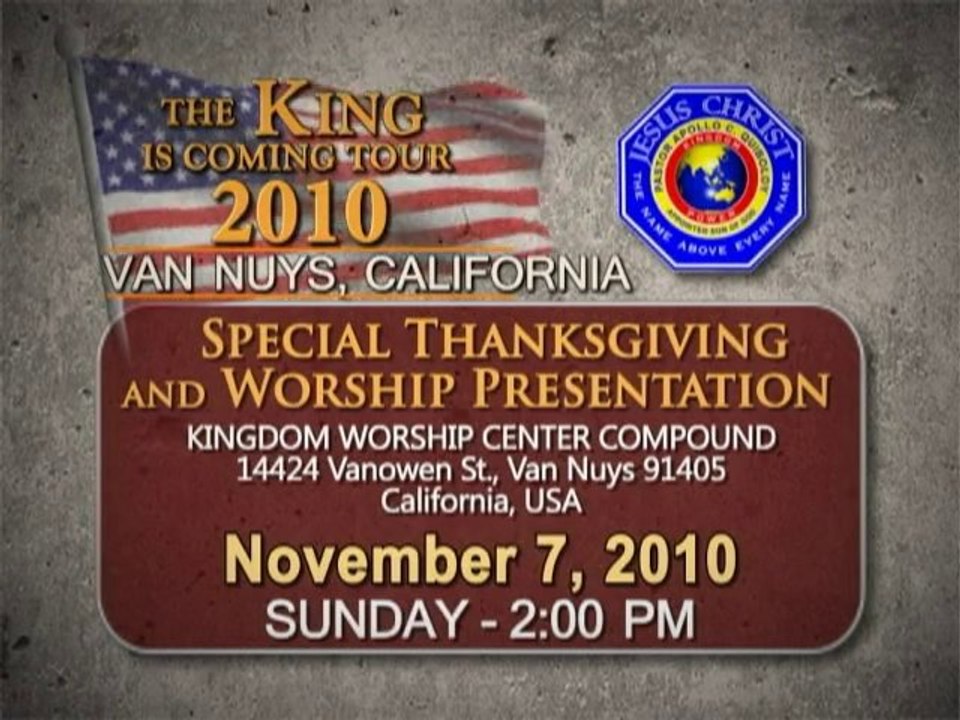 The King is Coming Tour in Los Angeles on Nov 7, 2010