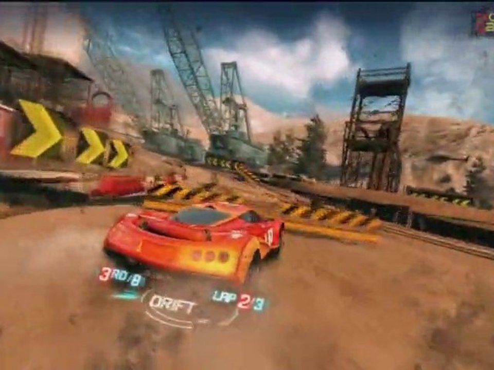 Split/Second Xbox 360 - Quarry Track Gameplay