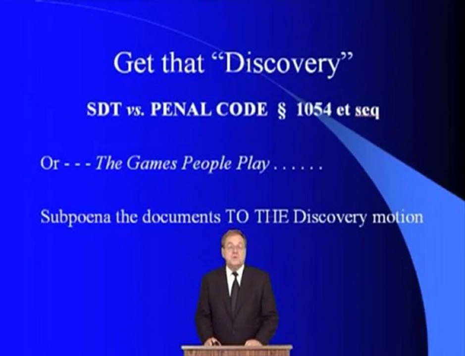 Dr. Lorandos' Seminar: Trial Preparation & Technology Part 1