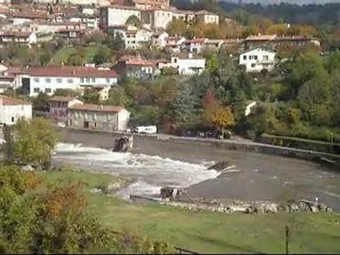 Petite Crue du Salat à saint Girons et Saint Lizier