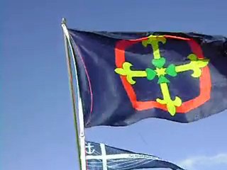 Etendard EEUdF + Flamme Scoutisme Marin