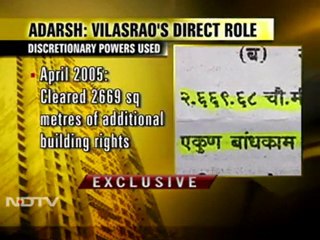 Adarsh Scam: Deshmukh sanctioned expansion