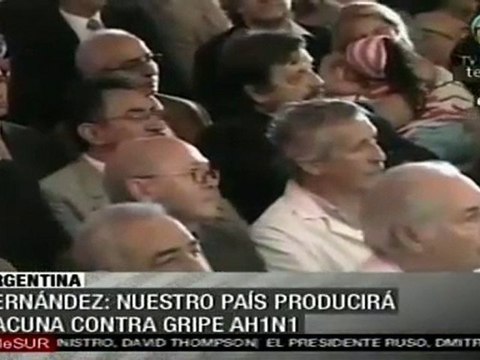 Fernández: Argentina va a producir vacuna contra gripe AH1N1