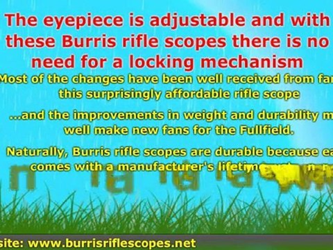 Burris Rifle Scopes – The Fullfield II