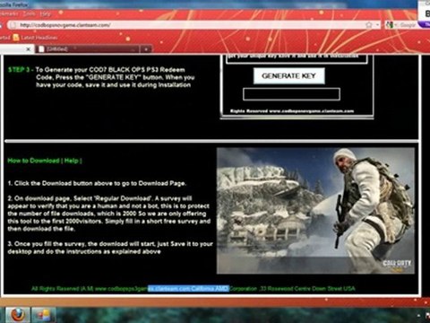 Free Blackops Cracks & Cheats PS3 XBOX 360 & PC