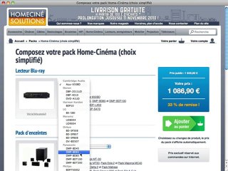 Plus de remises en composant votre pack hifi, home-cinéma,