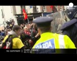 Students protest in Dublin - no comment