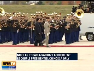 Arrivée en France du président Hu Jintao