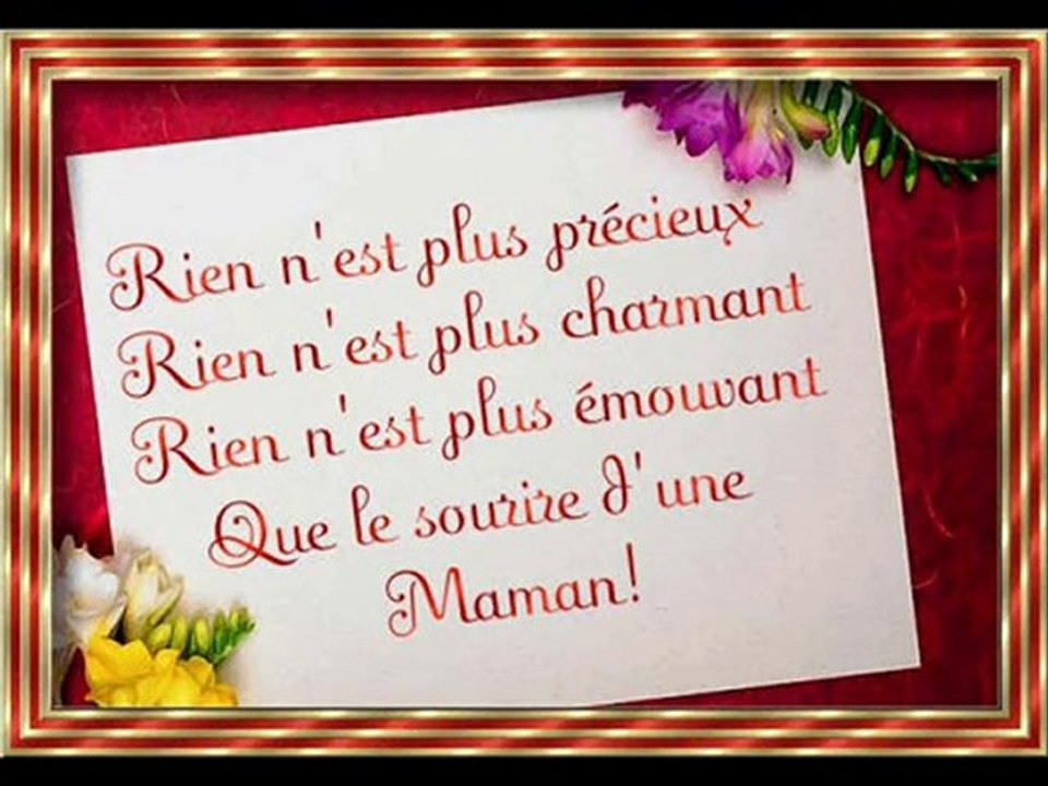 Maman ma plus jolie chanson.