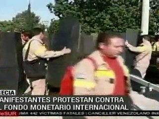 Protestas en Grecia contra FMI