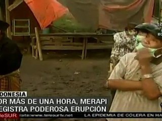 Volcán Merapi registra la erupción más poderosa de las últimas dos semanas