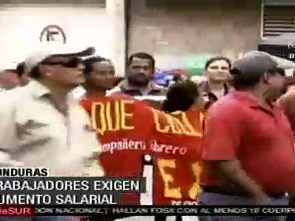 Honduras protesta en contra de gobierno por aumento salarial