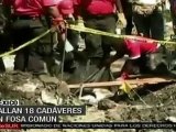 Guerrero: hallan 18 cadáveres en una fosa común