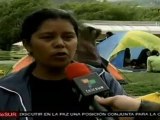 Desplazados llegaron a Bogotá para exigir atención gubernamental