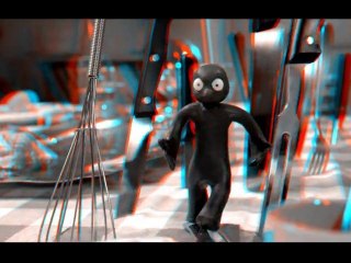 Table Bob - Black & White anaglyph