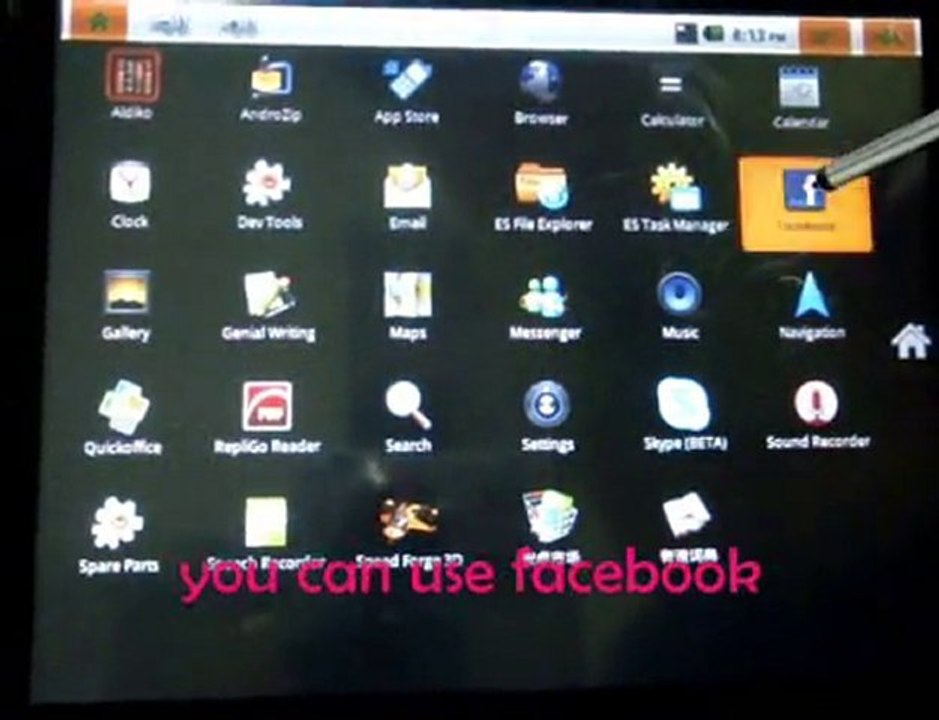 FS-805T Android 2.2 Cortex A8 APad Tablet PC 8'' 3G WiFi MID