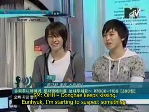 Eunhae; Donghae love skinship with Eunhyuk;