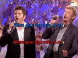 Karaoké - P Fiori & J Hallyday - Je reviens te chercher