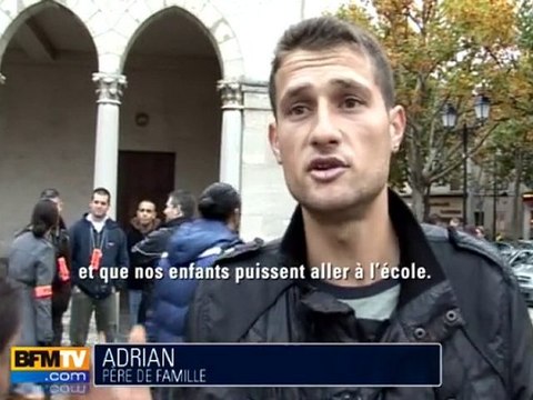 Les Roms évacués de l’église de Saint-Maur