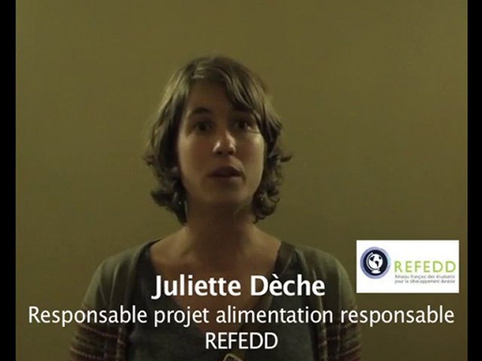 Interview de Juliette Deche du REFEDD