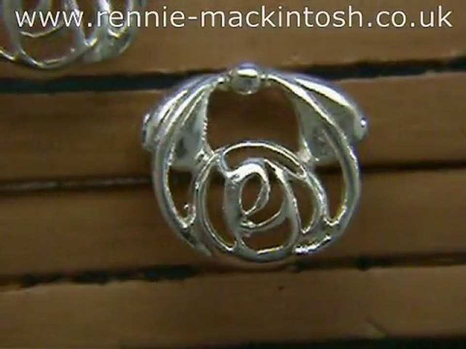 Charles Rennie Mackintosh silver earrings DWA391