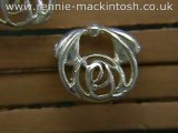 Sterling silver Charles Rennie Mackintosh earrings DWA391