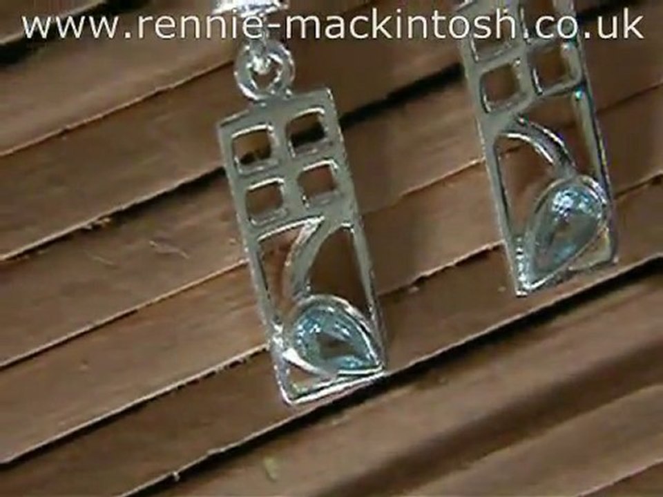 Charles Rennie Mackintosh silver earrings DWA396