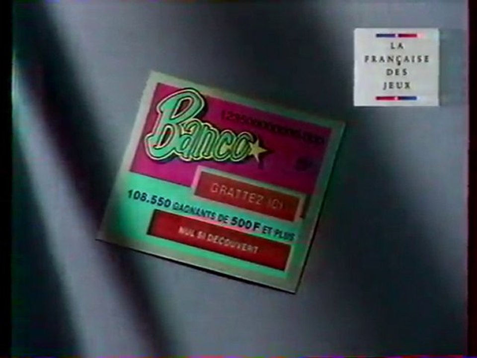 Publicité Banco ça Banque Illico Francais des jeux 1993