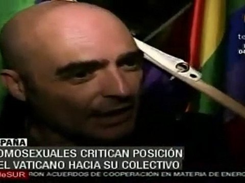 Protestas en España por visita de Benedicto XVI