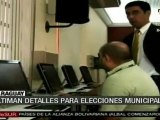 En Paraguay afinan detalles para las Elecciones Municipales del próximo domingo