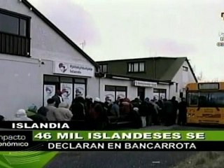Miles de islandeses se declaran en bancarrota