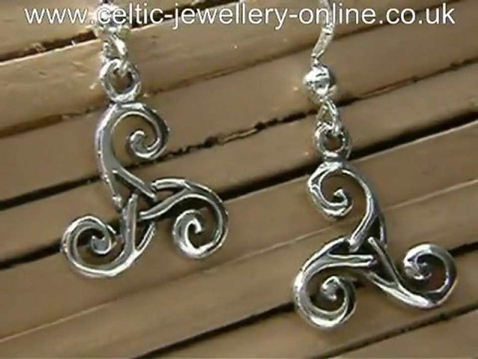 Celtic silver earrings DSG219