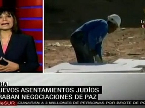 Nuevos asentamientos judíos traban negociaciones de paz