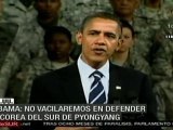 Obama a Pyongyang: EE. UU. defenderá siempre a Corea del Sur